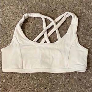 Ivivva all white sports bra